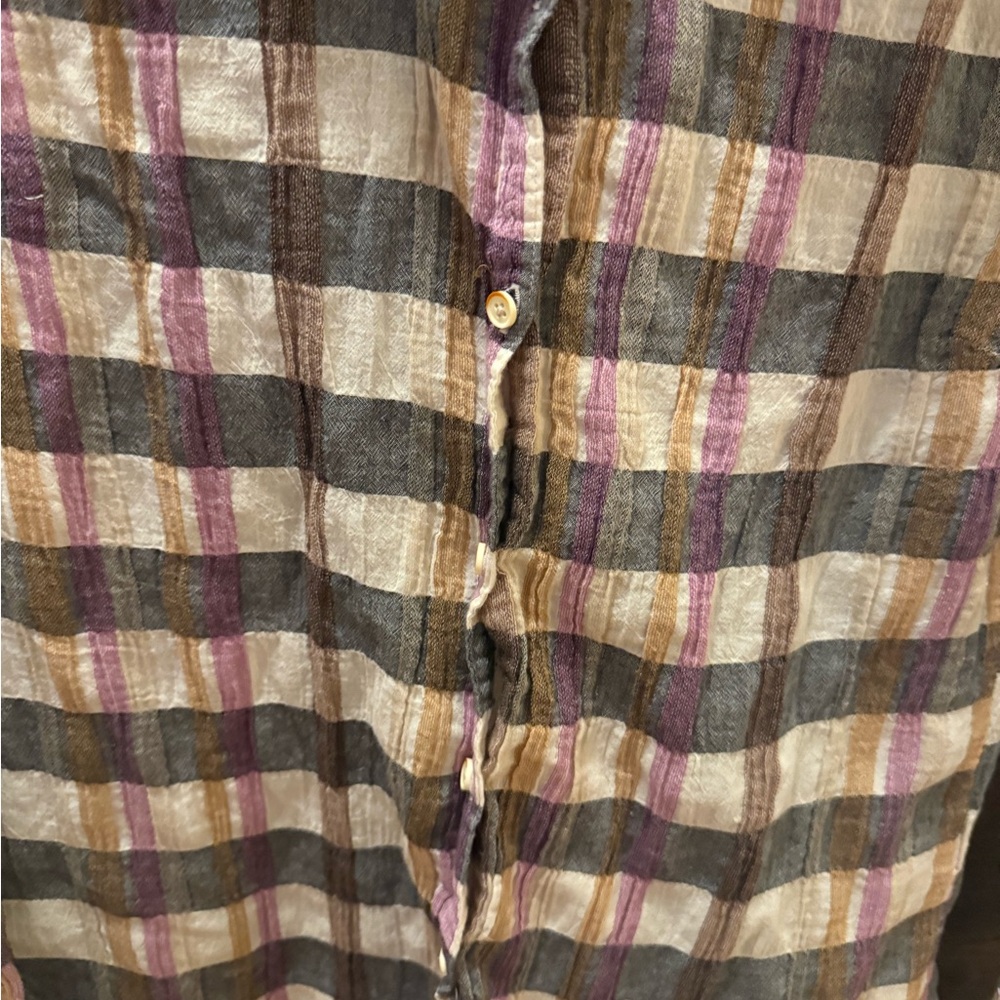 Plaid Button-Up Shirt - Picture 2 of 3